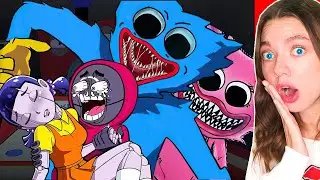 КИССИ МИССИ и ХАГИ ВАГИ против КУКЛА ИГРА В КАЛЬМАРА 😱🔪 Poppy Playtime Мульт АНИМАЦИЯ
