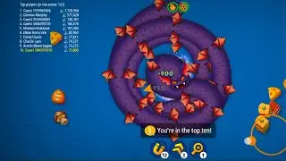 Worms zone Make to Biggest snake 🐍 Gameplay 2024 #wormszone #gtastuntjump
