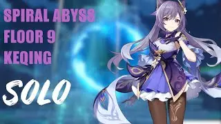 Keqing Solo First Half Floor 9 Spiral Abyss | Genshin Impact Patch 1.3 Phase 3