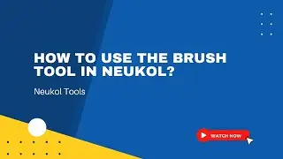 How to Use the Brush Tool in Neukol? | Neukol Tools