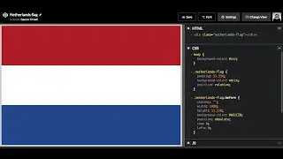 How to Draw the Netherlands flag in HTML and CSS3