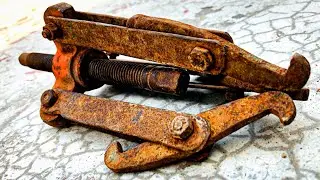 Rusty 3-Arms Bearing Puller Restoration - Old Bearing Puller Restoration