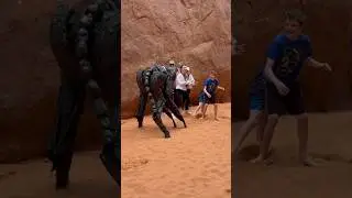 Filming at the Utah arches turns into an experience for those visiting. 