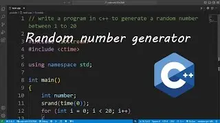 Random number generate in cpp