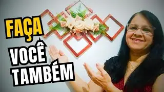 ARTESANATO COM PALITO - FAÇA VOCÊ TAMBÉM ESSA LINDA DECORAÇÃO COM PALITOS