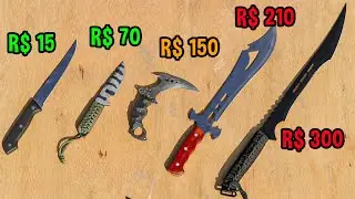 Testando as FACAS mais CARAS e mais BARATAS