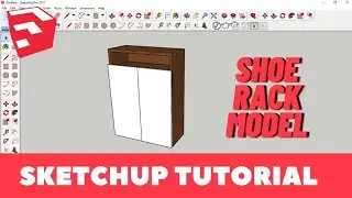 HOW TO MAKE SHOE RACK IN SKETCHUP
