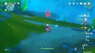 Genshin Impact - Collect 13 Hydro particles time challenge (Salacia Plain)
