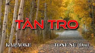 Tàn Tro - Karaoke Tone Nữ (Dm) | Beat Chuẩn 2025 | Sam Karaokes