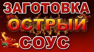 Острый томатный соус. Консервация. Заготовки