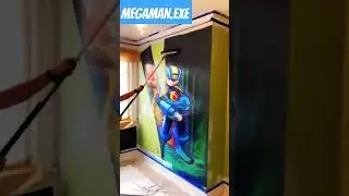 Wall Painting of Megaman.EXE CustomFlame Style!!!
