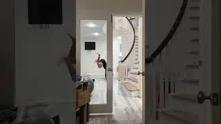 Acting like my gymnast daughter! 