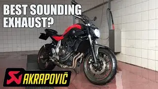 Yamaha MT-07 / FZ-07 Akrapovic Exhaust Sound Compilation (Before & After)