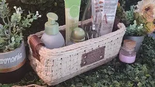 Cestinho multi uso com barbante - Decorando com cara de loja