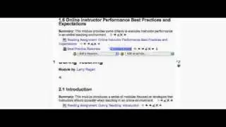 Scrolling Moodle Course