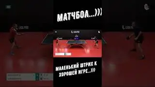 Настольный теннис. Матчбол...Маленький штрих к хорошей игре...)))#shorts