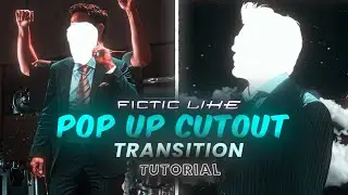 FicTic Like Pop Up Cutout Transition Tutorial | Alight Motion (+preset) 