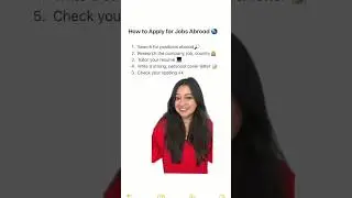 How to Apply for Jobs Abroad | 5 Tips #workabroad #jobsabroad #shorts