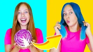 Expertise de lifehacks de TikTok / Colorons les cheveux à l'aide de choux