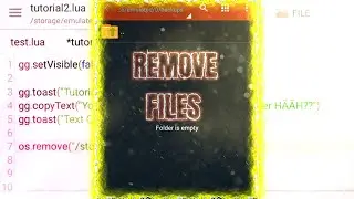 Remove Files using Game Guardian Script (Tutorial)