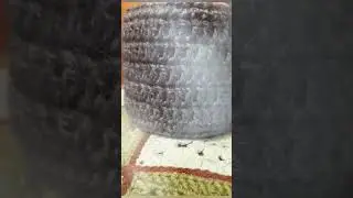 Корзинка из джута на жёстком каркасе #вязатьмодно #вязаниекрючком #вязание #handmade