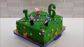 Торт Minecraft.