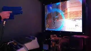 Virtua Cop 2 on Model 2 emulator + demulshooter + Sega Gun original Hardware