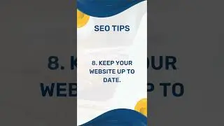 8. Keep your website up to date. - #WEB TIPS MASTER