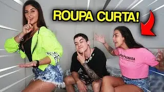 PEDIU OPNIÃO SOBRE O SHORTINHO CURTO NA FRENTE DA NAMORADA !!