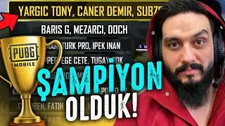 ŞAMPİYONUZ !! PUBG MOBILE TÜRKİYE YAYINCILAR TURNUVASI !! @BENSUBZERO Caner Demir