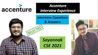 Accenture Interview Experience | Sayannak CSE 2021 Selected 🔥🔥