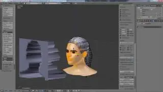 Blender.  Модификаторы Shrikwrap и Smooth