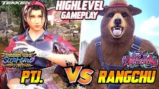 Tekken 8 – PTJ (Jun Kazama) vs RANGCHU (Kuma) – T8 High Level Gameplay!