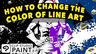Color Hold Line Art in Clip Studio Paint