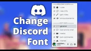 How to change fonts for your discord channel [Also you can make channels uppercase]