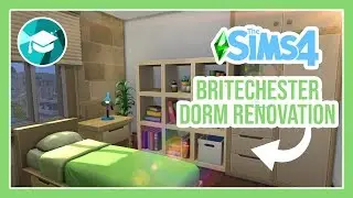 BRITECHESTER DORM RENOVATION || SIMS 4 DISCOVER UNIVERSITY SPEED BUILD 🏡