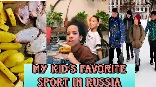 VLOG:A topical week day  of a mom of three in Moscow Russia,plus my kids favorite sport.