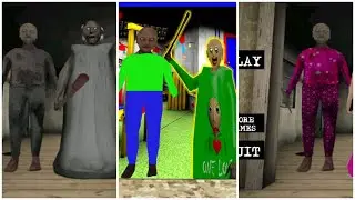 GRANNY CHAPTER TWO VS BARBIE GRANNY VS BALDI GRANNY CHAPTER TWO FULL GAMEPLAY