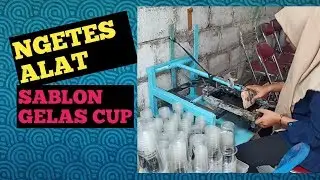 Machines other than for cup screen printing can also be used for flat media screen printing