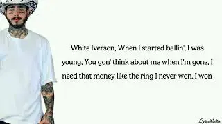 Post Malone - White Inverson (lyrics)