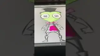 Learning Animation Rigging: Sketching Invader Zim Character for live2d | Study Journey 