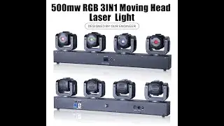 4pcs RGB 3in1 500mW laser moving head light MS-BL04