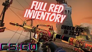 Red CS:GO Inventory under $75 in 2023