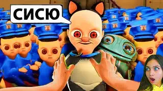 😨 РЕБЕНОК в ЖЕЛТОМ 2 😳 1000 ШТУК 🔥 ВСЕ 3 КОНЦОВКИ ОБНОВЛЕНИЕ ЧЕРНАЯ КОШКА И ЛЫСЫЙ BABY IN YELLOW