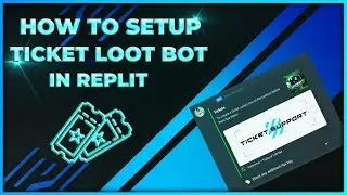 How To Setup Ticket Bot Without code |  24/7 online