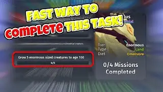 Grow 5 enormous sized creatures to age 100 - Creatures Of Sonaria