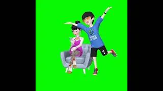 girl or boy funny green screen video 