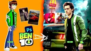Ben 10 Animation Series || Poster Design || Photoshop Tutorial