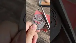 How about a cup of coffee ☕️?Laser engraved Rubber Stamp with NEJE Max4