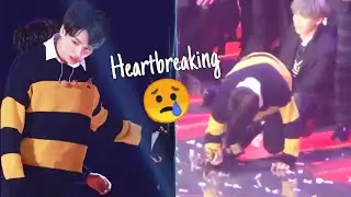 Jungkook Almost Collapsed 😢 tired & like seems in pain 190115